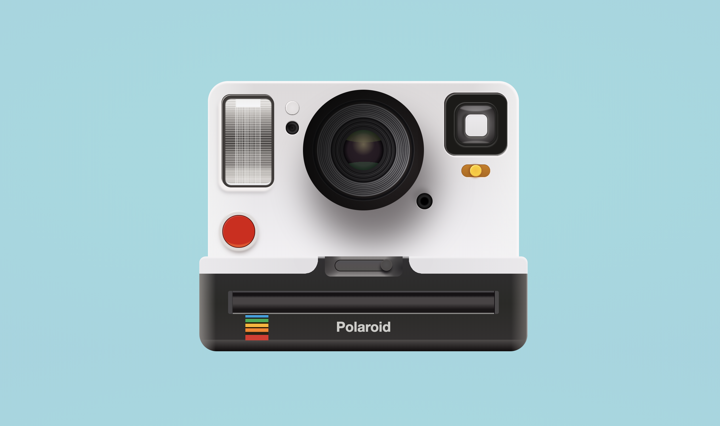 End result of the polaroid camera made in css