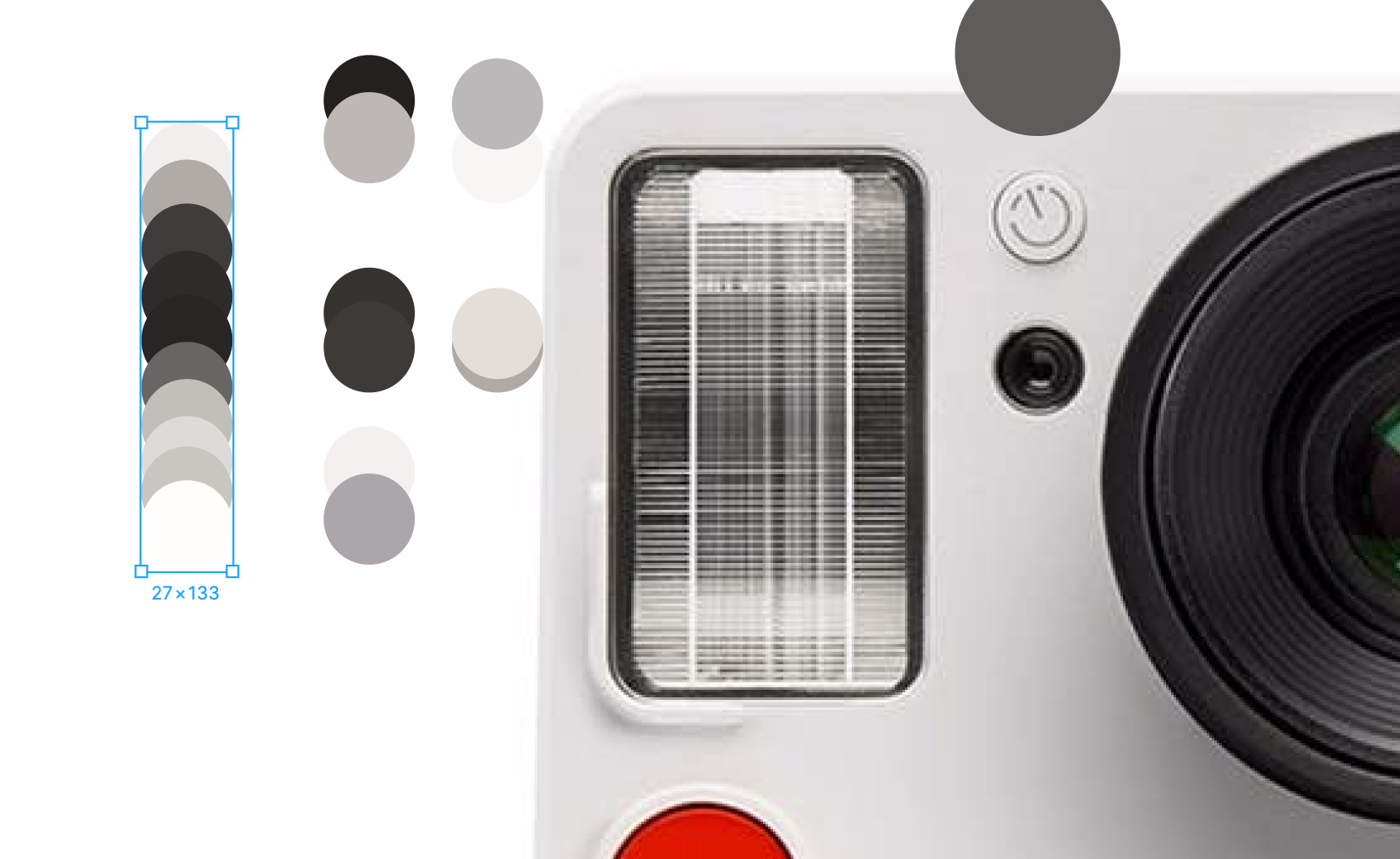 Figma file with colors picked for the flash